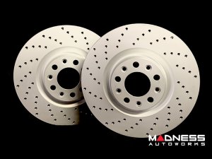 Alfa Romeo Giulia Performance Brake Rotors - 2.0L - Drilled - Rear